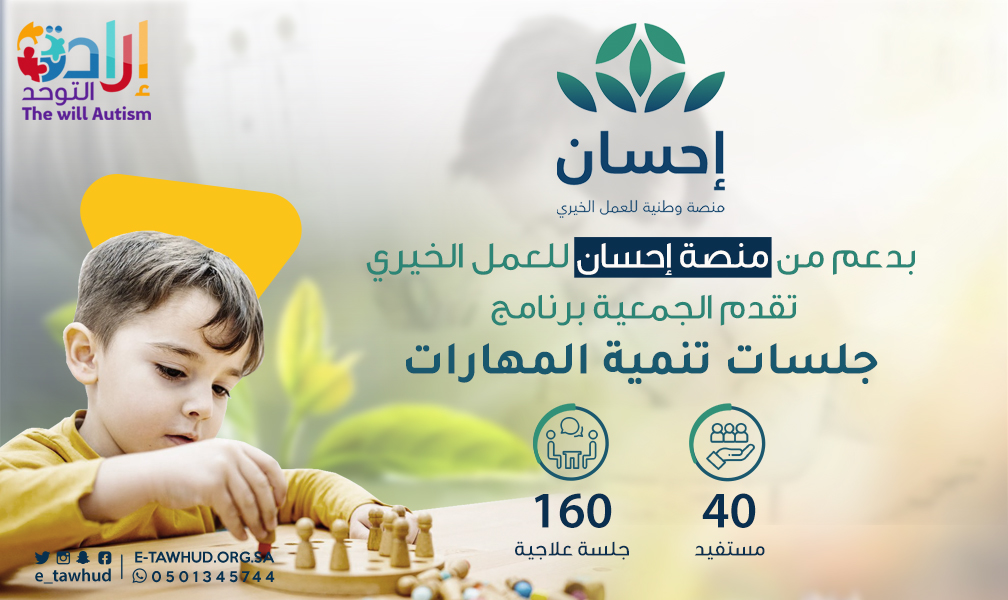 250 ساعة تدريبية.. برنامج تأهيلي بنجران يتفاعل لتنمية مهارات أطفال التوحد